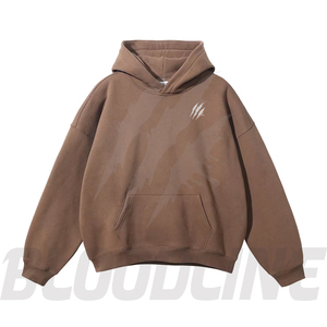 Sudadera con Capucha Unisex de Corte Regular Bloodline International, 100% Algodón Felpa, Estilo Hip Hop, Color Sólido, Bolsillo Frontal con Logotipo - Product Image 2