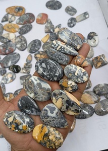 Lote al por mayor de cabujones de jaspe Maligana natural |   Juego de cartas sueltas Rare Yellow |   Piedras Pulidas de Formas Mixtas para Joyería, Corte Cojín - Product Image 3