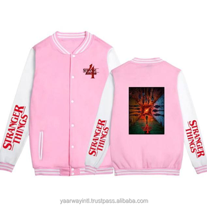 Veste de baseball sportive personnalisée - Coupe classique ample avec col montant et boutons, coupe-vent pour le printemps et l'automne - Product Image 6