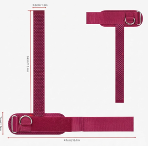 Correas de Muñeca con Anillo en D, de Neopreno Resistente, Ajustables, para Gimnasio, Fitness, Entrenamiento de Fuerza, Unisex - Product Image 2