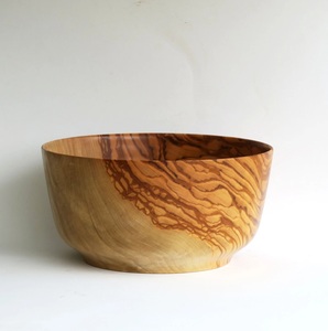 Tazón de Madera de Olivo Hecho a Mano, Ecológico, Duradero, Estilo Americano, Decorativo, para Ensaladas y Frutas, 1 kg - Product Image 2