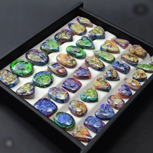 Cabujones de ópalo sintético, piedras preciosas de ópalo esterlino, ópalo Monarca para la fabricación de joyas - Product Image 4