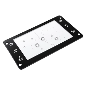 Cristal de cubierta con revestimiento antihuellas AF GLS-AF personalizado para pantalla táctil IP65, fácil de limpiar, marco metálico plano, montaje en superficie - Product Image 4