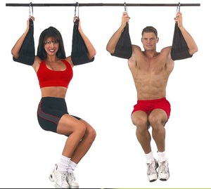 Correas de Levantamiento de Pesas de Goma con Diseño Antideslizante, Cierre de Hebilla, Portátiles para Gimnasio, Unisex, Costuras Negras y Rojas - Product Image 2