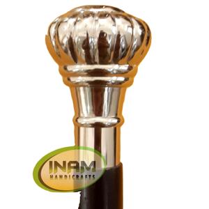 Bastón de madera hecho a mano de calidad superior con hermoso mango dorado de latón/bastones de madera con mango de perilla de latón - Product Image 1