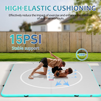 Tapis de lutte gonflable 16ft/13ft/10ft, tapis de Jiu Jitsu pour la maison, l'extérieur, l'intérieur, la gymnastique, le BJJ, le MMA, le grappling, le judo, la boxe