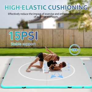 Colchoneta Inflable de Lucha Libre de 16 pies/13 pies/10 pies, Colchonetas de Jiu Jitsu <span class=keywords><strong>para</strong></span> Gimnasia en Casa, Interior y Exterior, BJJ, MMA, Grappling, Judo, Boxeo - Product Image 4