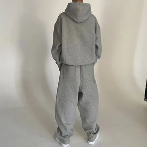 Custom Logo Pullover Blank Unisex Sweatpants and Hoodie Tracksuits Set Plain <b>Jogging</b> <b>Suits</b> French Terry Men Sweatsuit - Product Image 2