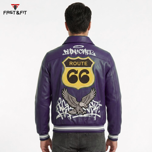 Chaquetas de Béisbol Universitarias de Alta Calidad Más Vendidas en 2026, Chaqueta de Béisbol Personalizada para Hombre, Lona 100% Algodón, Resistente al Viento - Product Image 2