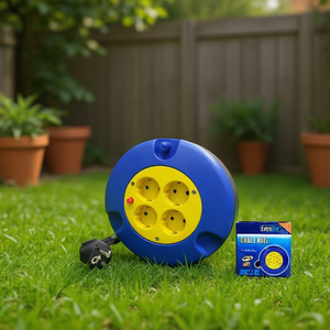 Enrouleur de câble 5M 4 broches ENROLLACABLE 4 BASE pour tuyaux et enrouleurs de jardin - Product Image 1