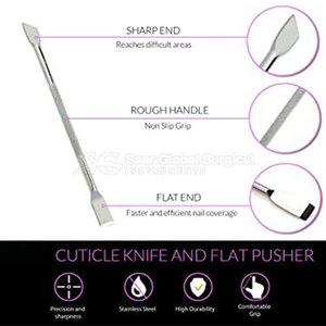 Juego de Empujadores de Cutículas Premium, Juego Completo de Empujadores de Cutículas, Estuche de Almacenamiento Portátil con Herramientas de Calidad para el Cuidado Diario de las Uñas - Product Image 6