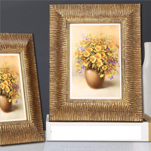 Marco de Fotos de Madera Sólida de Lujo, Hecho a Mano con Acabado Natural, Decoración de Escritorio para Hogar, Oficina, Hotel, Estilo Vintage Plus - Product Image 2