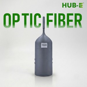HUB-E สายไฟเบอร์ออปติกแบบม้วน 15 กม. พร้อมหัวต่อ LC รับประกัน 1 ปี สำหรับโดรน UAV การสื่อสาร FTTH แบบใช้สาย/ไร้สาย LAN - Product Image 1