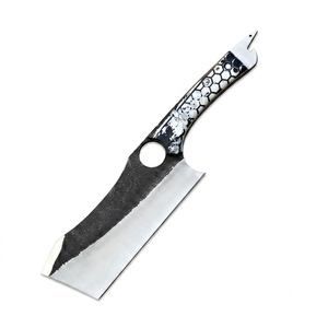 Cuchillo de Camping Arwin Hecho a Mano con Hoja de Acero J2 con Borde Serrado y Punta Caída, Mango de Resina, para Picar, Cortar y Rebanar - Product Image 1
