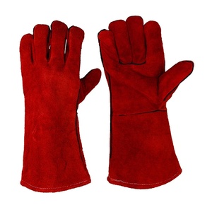 Guantes de Seguridad para Soldadura de Cuero Vacuno Ignífugo para Hombre con Cierre de Tirón, Empaque Personalizado, Venta al Por Mayor 2026 - Product Image 4