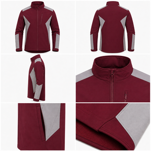 Veste Softshell Homme Personnalisée Imperméable Coupe-Vent Respirante pour Travail en Extérieur avec Fermeture Éclair Intégrale et Design Réfléchissant Marque Privée - Product Image 4