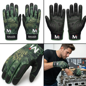 MALUZA INDUSTRIES Wholesale Custom Anti-Impact Mechanics Work <b>Gloves</b> Breathable Mesh Back Reinforced Cuff General Purpose - Product Image 6