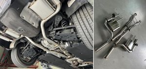 Sistema de escape Valvetroinc de alto rendimiento para Hyundai GENESIS G70 3.3T (modelo 2018+) / MAINTEC V4 tipo cat-back bolt-on - Product Image 6