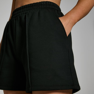 Women's Cotton <b>Fleece</b> <b>Shorts</b> Wholesale Custom Logo High Waist Lounge Sweat <b>Shorts</b> Casual Athletic Leisurewear Everyday Gym Wear - Product Image 4