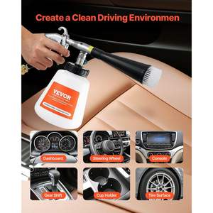 High-Pressure 6-9.2 Bar Car Cleaning <b>Vortex</b> Gun 2 Set Nozzles 1L Liquid Bottle 1/4 NPT for <b>Air</b> Compressor Quick Blast Dirt Dust - Product Image 6