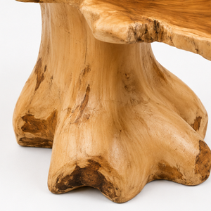 ARTERRA Luxury Modern Irregular Stump Accent <b>Coffee</b> <b>Table</b> Teak <b>Root</b> Organic Salvaged Wood Living Room Furniture - Product Image 3