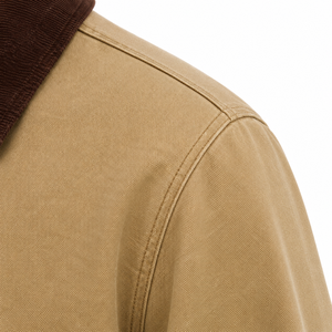 Veste de travail vintage unisexe, col rond, fermeture éclair sur le devant, veste utilitaire, hiver, solide, décontractée, mode outdoor, logo personnalisé - Product Image 5