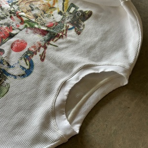 T-shirt à manches longues en coton poly Spendx thermique à impression numérique directe sur tissu (DTG) personnalisé, lourd, graphique, pour homme, surdimensionné - Product Image 3