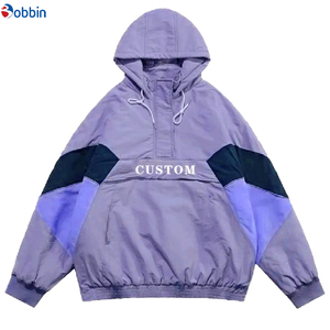 Best Quality 100% Waterproof Canvas Windbreaker <b>Jacket</b> for Men Adult Colorful with Reflective Safety Patchwork Autumn Outerwear - Product Image 5