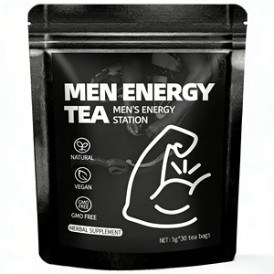 ชาบำรุงกำลังสำหรับผู้ชาย OEM ODM พร้อมส่ง ชาสมุนไพรผสมมาคา โสม ถั่งเช่า ช่วยเสริมพลังงานและความแข็งแกร่ง บรรจุ 30 ซอง - Product Image 1