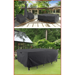 Copertura per Mobili da Esterno in Tessuto Oxford Impermeabile Antipolvere Resistente al Sole per Tavolo da Giardino e Patio - Product Image 2