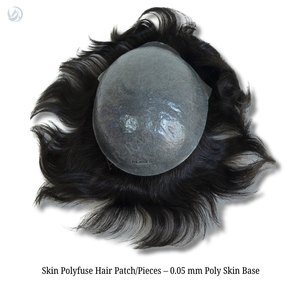 EMEDA - Peluca de Cabello Humano Virgen Remy con Cierre de Encaje, Base de PU Ultrafina, Peluca de Cabello Real para Hombre - Product Image 2