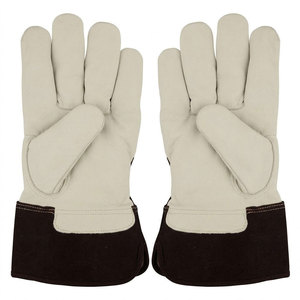 Gants de sécurité en cuir de mouton grainé de qualité supérieure, certifiés CE, anti-vibration, respirants, robustes, confortables et résistants à l'abrasion - Product Image 3