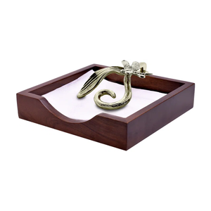 Wholesale Bronze <b>Metal</b> Wire Napkin Holder <b>Grid</b> Base Tableware Dispenser Bulk - Product Image 4