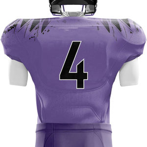 เสื้อเจอร์ซีย์อเมริกันฟุตบอลแขนสั้นคอวีผ้าโพลีเอสเตอร์พิมพ์ลายดิจิทัลระบายอากาศได้ดี คุณภาพสูง ป้องกันแบคทีเรีย สำหรับผู้ชาย - Product Image 3