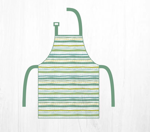 Green Cotton <b>Apron</b>-Eco Sustainable Anti- Washable Modern Design Custom Logo & Printed for <b>Kitchen</b> Use - Product Image 4