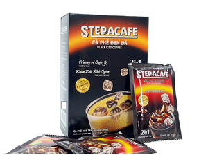 Café instantáneo Helado Negro SteppaCafe 2 en 1, 16g/160g por caja, sabor a chocolate de nuez dulce, listo para disfrutar en cualquier lugar - Product Image 3