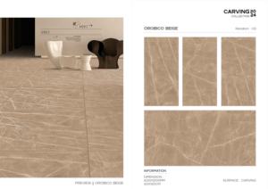 Baldosa de Porcelana Tallada Clásica, Formato Grande 600x1200, Superficie Texturizada Premium, para Paredes y Pisos, Uso en Interiores y Exteriores - Product Image 5