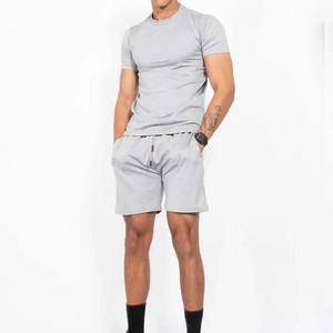 Oferta caliente: Conjunto de camiseta y pantalón corto deportivo transpirable de verano, liso, oversize, para hombre, personalizable, para ropa masculina, todas las tallas. - Product Image 2