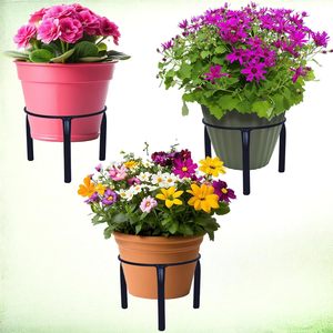 Soporte Doble para Macetas con Marco Metálico, Decorativo, para Interiores y Exteriores, Moderno, para Mesa, para el Hogar - Product Image 4