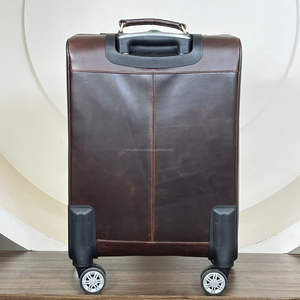 2026 New Premium Hand Tooled Cowhide Leather Luggage Bag Hot Sale Floral Design Western Genuine Leather Travel Big Size Suitcase - Product Image 5