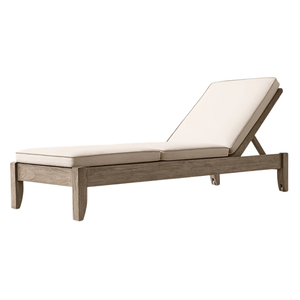 Modern The Langham Resort Wooden Chaise Lounge With Adjustable Backrest Luxury Outdoor Sunbed Hotel Pool Furniture Indonesia - Product Image 6