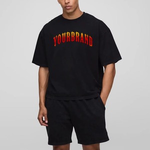 Conjunto de Camiseta y Pantalones Cortos de Verano Personalizados para Hombre, 2 Piezas, Estampado, Algodón y Poliéster, Compra Nueva Colección de Verano, Camiseta Casual de Manga Corta para Hombre - Product Image 1