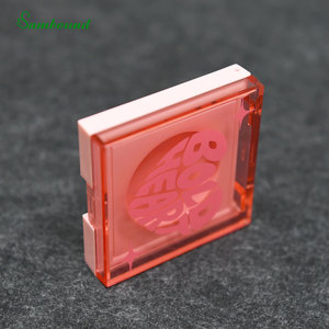 Bandeja Vacía para Contorno e Iluminador al por Mayor, Material PET Ecológico PCR, Envase de Maquillaje, Caja de Muestra de Colorete de 3.3ml con Espejo - Product Image 2