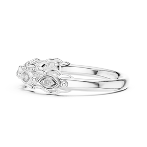 Anillo Minimalista con Diamante Cultivado en Laboratorio, Corte Brillante, Chapado en Rodio, Oro Blanco de 18 Quilates, para Compromiso, Boda, Fiesta, Evento Glamuroso, San Valentín - Product Image 3