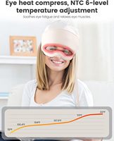 Oreiller de massage relaxant pour le cuir chevelu beige, chauffage sans fil, pression d'air pour le soulagement du stress, le sommeil et le bien-être