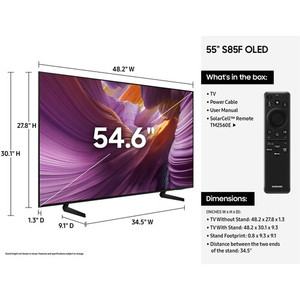 Televisor LCD Inteligente 4K HDR de 55 Pulgadas S85F de Primera Categoría para Uso en Hoteles, Negro, NTSC - Product Image 3
