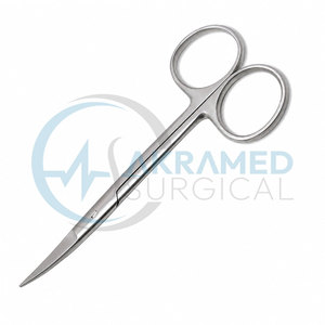 Tijeras Curvas Iris de Acero Inoxidable, Tijeras Quirúrgicas de Disección Superafiladas, Certificación CE, Instrumentos Oftálmicos y ORL - Product Image 6