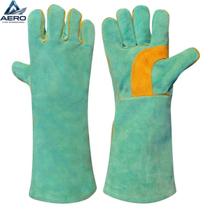 Guantes de Trabajo de la Mejor Calidad a Bajo Precio, Guantes de Soldadura de Cuero Transpirables y Ligeros Más Vendidos para Venta en Línea - Product Image 3