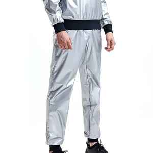 ชุดซาวน่า PVC สีดำแบบกำหนดเองได้สำหรับผู้ชายและผู้หญิง  ปรับแต่งได้เต็มที่  ชุดซาวน่ารัดรูปพอดีตัว - Product Image 4