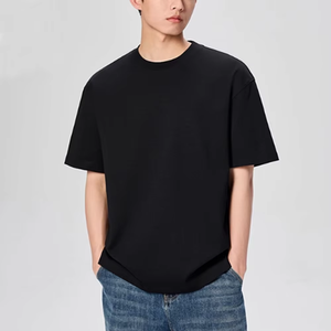 Camisetas Negras Lisas de Verano al por Mayor con Logo Personalizado, Gráficos, Tallas Grandes, Elegantes, en Stock, de Calidad, Estampadas, Ajuste Delgado y Corte Cuadrado - Product Image 6